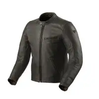 Rev'it Rino Brown leather motorcycle jacket