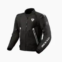 Rev'it Control H2O motorcycle jacket Black White