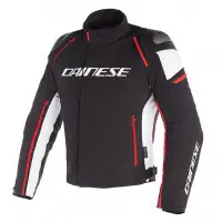 Dainese RACING 3 D-DRY jacket black white fluo red