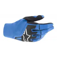 Gloves cross Alpinestars TECHSTAR GLOVES Blue Black