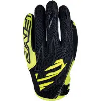 Five MXF3 cross gloves Black Fluo Yellow