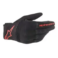 Alpinestars COPPER Street Gloves Black Red Fluo