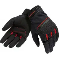 Tucano Urbano summer motorcycle gloves PENNA MESH Black Red