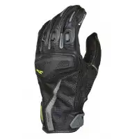 Macna leather summer gloves Ozone black