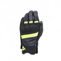 Winter motorcycle gloves Dainese Lightning D-Dry Gloves Black Yellow Flure Gray Gray