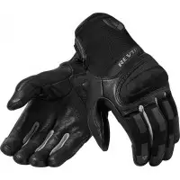 Rev'it Striker 3 leather and textile gloves Silver Black