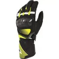Macna Airpack leather summer gloves Black Fluo yellow