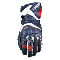 Five RFX4 EVO leather gloves Black White Red