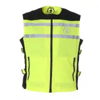 HiVi Vest 3.0 Motorcycle clothing high visibility vest Yellow fluo