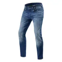 Rev'it Carlin SK motorcycle jeans Medio Washed Blue L36