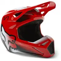 Fox Racing V1 TOXSYK cross helmet Fluo Red