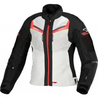 Macna Tondo Woman Jacket Light Grey Black Red