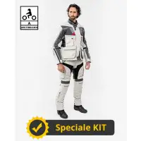 3-layer Touring Tech CE kit Gray - Befast certified motorcycle jacket + Befast certified motorcycle pants