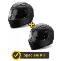 Kit Ventus III Matt Black - 2 full face helmet Befast