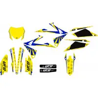 Ufo Akaishi graphic kit for Suzuki Yellow