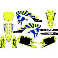 Ufo Akaishi graphic kit for Yamaha Fluo yellow