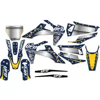 Ufo Stardust graphic kit for Husqvarna Blue