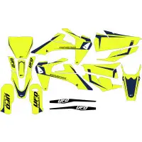 Ufo Tecna graphic kit for Husqvarna Fluo yellow