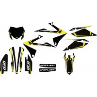 Ufo Tecna graphic kit for Suzuki Black