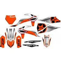 Ufo Thunder graphics kit for Ktm Fluorescent orange