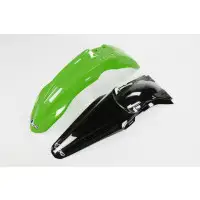 UFO Mudguard Kit for Kawasaki KXF 250 2013 Green Black