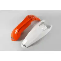 UFO Mudguard Kit for Ktm SX and SX-F Orange White