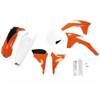 UFO Complete Plastic Kit for KTM SX and SX-F (2011-2012) Orange White