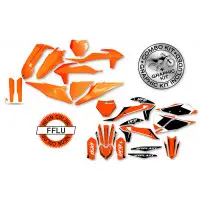 Plastic kit decals Ufo Stokes Ktm Orange fluo
