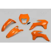 UFO motorcycle plastic kit Ktm EXC 125 04-16 with Orange headlight