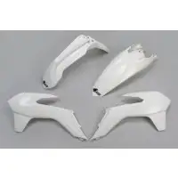 UFO motorcycle plastic kit Ktm EXC 125 04-16 White