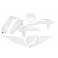 UFO Plastic Kit for Ktm EXC and EXC-F (2020-2023) SIX DAYS 21 EDITION White
