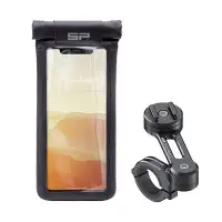 SP Connect SP MOTO BUNDLE UNIVERSAL CASE Handlebar smartphone holder support + cover and waterproof protection Large Black