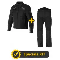 Kit completo STRIKE CE Nero - Giacca moto Befast Strike + Pantaloni moto Befast Gladiator