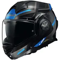 LS2 FF901 ADVANT X SPECTRUM modular helmet Black Titanium Blue ECE 22-06