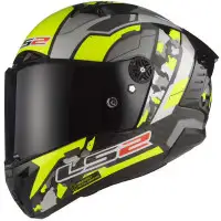 LS2 FF805 THUNDER C SPACE full face helmet in Yellow Gray Carbon