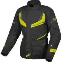 Macna Rancher AWS women's motorcycle jacket Black Yellow Fluo