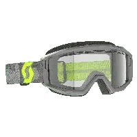 Cross Scott Primal Enduro goggles Light gray Neon yellow clear lens