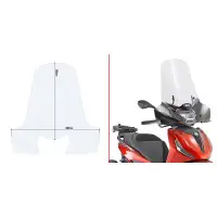 Piaggio Beverly 300 HPE 2021 transparent windshield