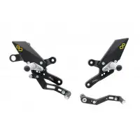 Lightech adjustable rear sets FTRHO008 with fixed footrests for HONDA