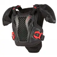 Alpinestars BIONIC ACTION YOUTH CHEST PROTECTOR Child Protective Bibs Black Red