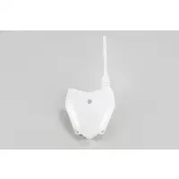 UFO front number holder for Kawasaki KLX 110 2010-2023 White