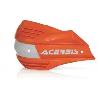 Acerbis pair replacement plastics for X-Factor handguard orange white