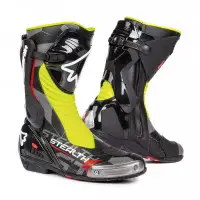 Motorcycle racing boots Stylmartin STEALTH EVO AIR Black Yellow fluo