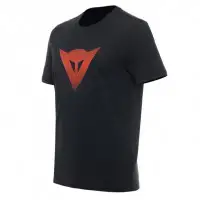 Dainese T-Shirt Logo Black Red Fluo