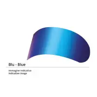 Blue V2 Shark Racer visor - Speed